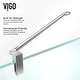preview thumbnail 10 of 9, VIGO Monteray 32"D x 32"W x 79"H Frameless Hinged Shower Enclosure and Base