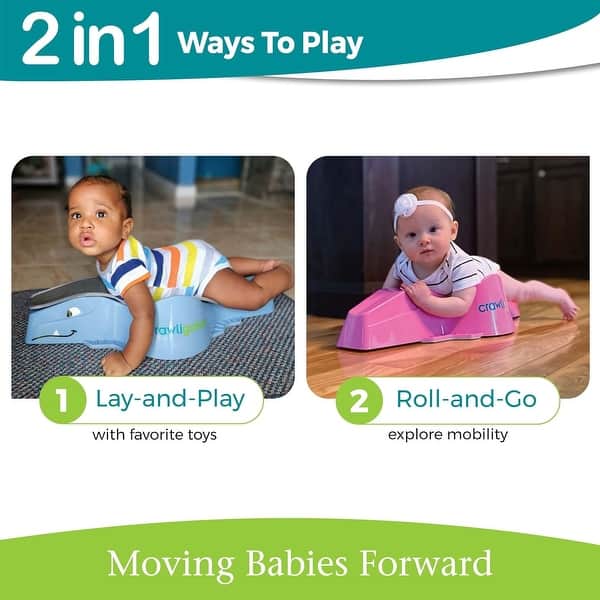 slide 2 of 12, Crawligator Tummy Time Mobility Toy