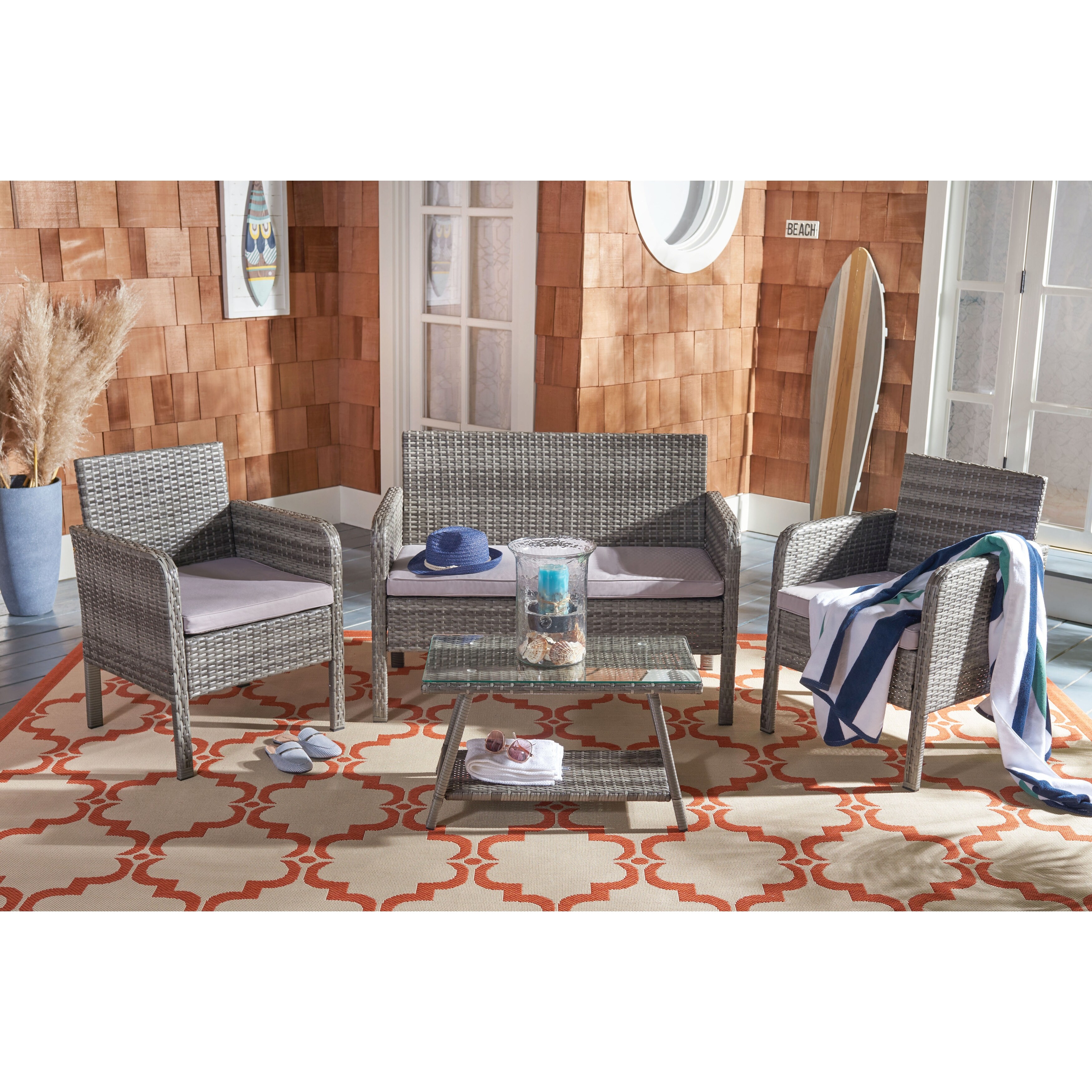 safavieh aboka 4pc living set