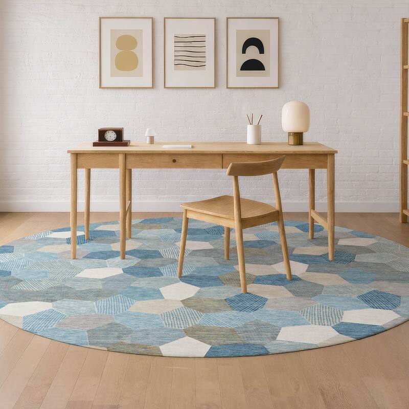 Machine Washable Indoor/ Outdoor Modern Loyd Chantille Rug