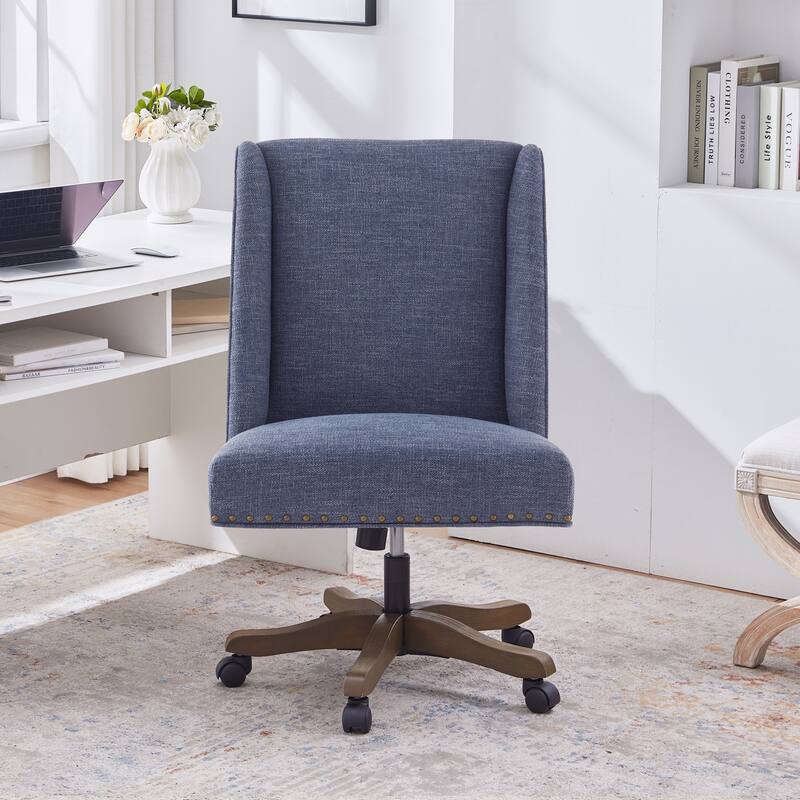 Huimo Home Office Desk Chair with Wheels, 360° Swivel