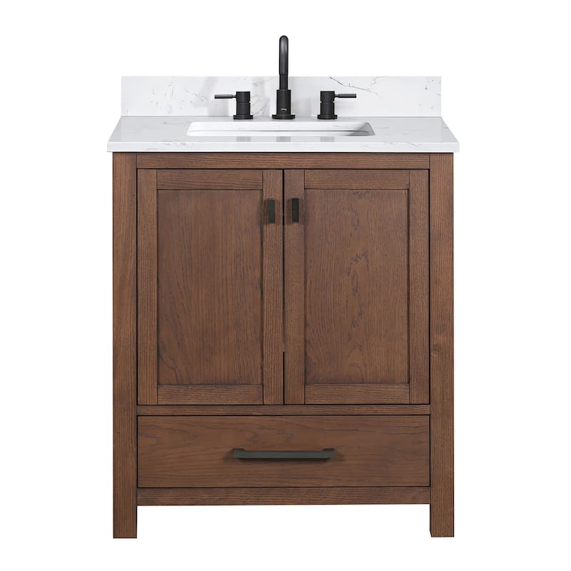 Avanity Modero 30 in. Single Sink Bathroom Vanity with Engineered Stone Top - 31"W x 22"D x 35"H