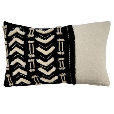Throw Pillow With Embroidered and Embellished Design