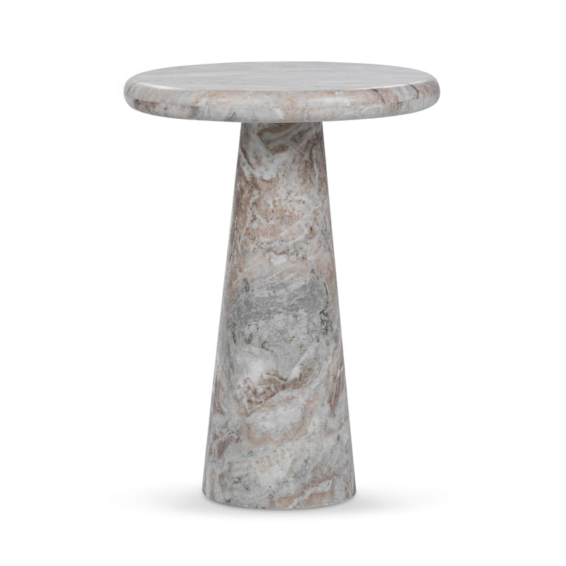 Huxley Marble Round Accent Table