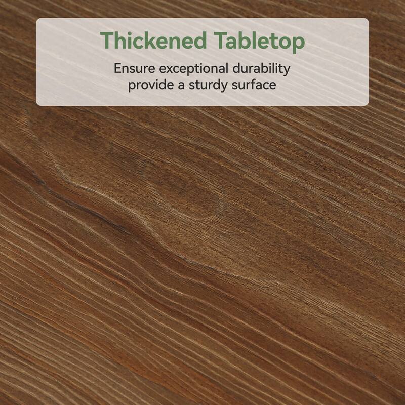 2-Tier Narrow Solid Wood Sofa Table For Entryway