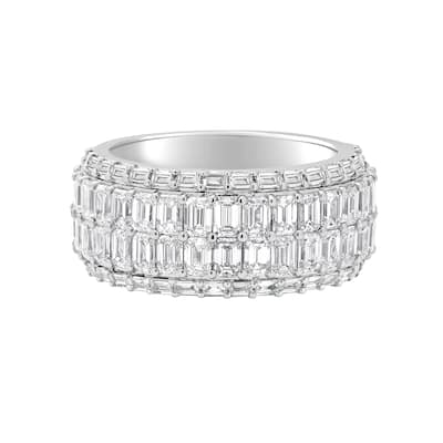 Auriya 14k Gold 4.00ctw Lab Grown Diamond Anniversary Ring (F-G VS)