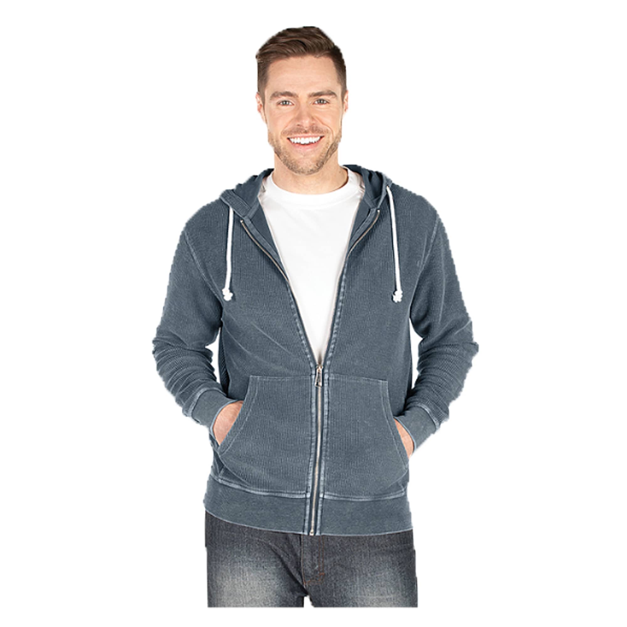 mens 100 cotton zip up hoodie
