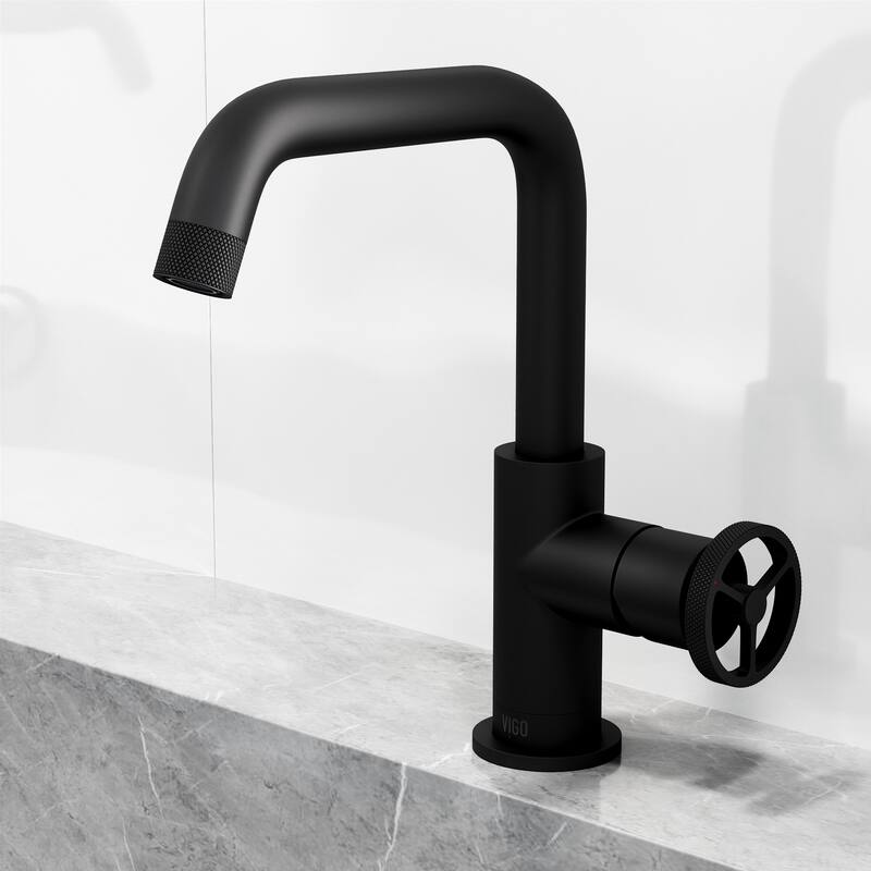 VIGO Cass 9" H Single Handle Single Hole Bathroom Faucet