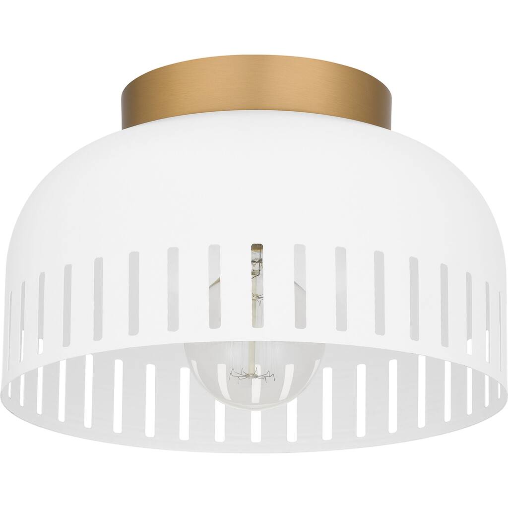 Keagan 1-Light Matte White Flush Mount Light