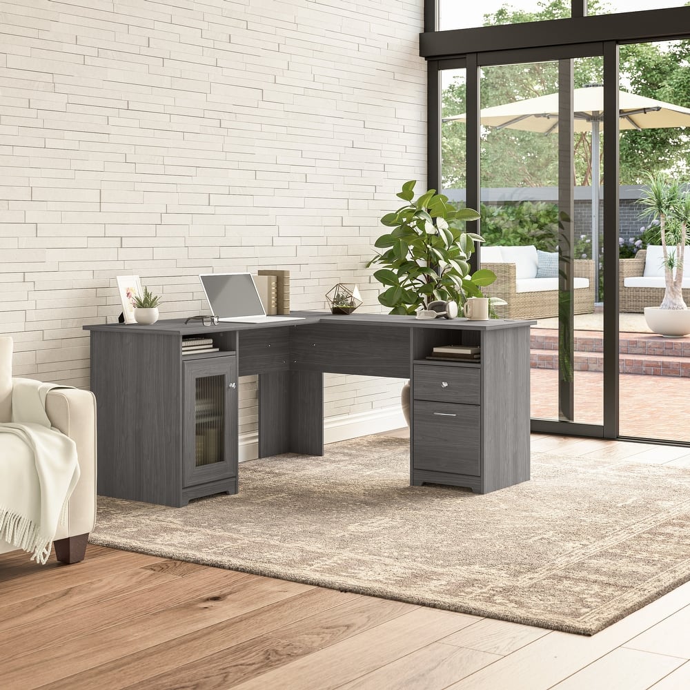 Cabot 60W L Shaped Computer Desk by Bush Furniture