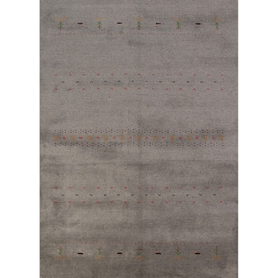 Tribal Gabbeh Oriental Area Rug Handmade Tribal Wool Carpet - 5'6" x 7'6"