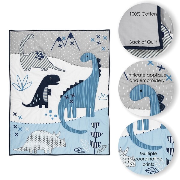 lambs and ivy dinosaur crib bedding