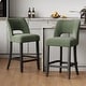 preview thumbnail 1 of 59, Upholstered Counter Height Bar Stools with wood legs for Kitchen Island Dining Room