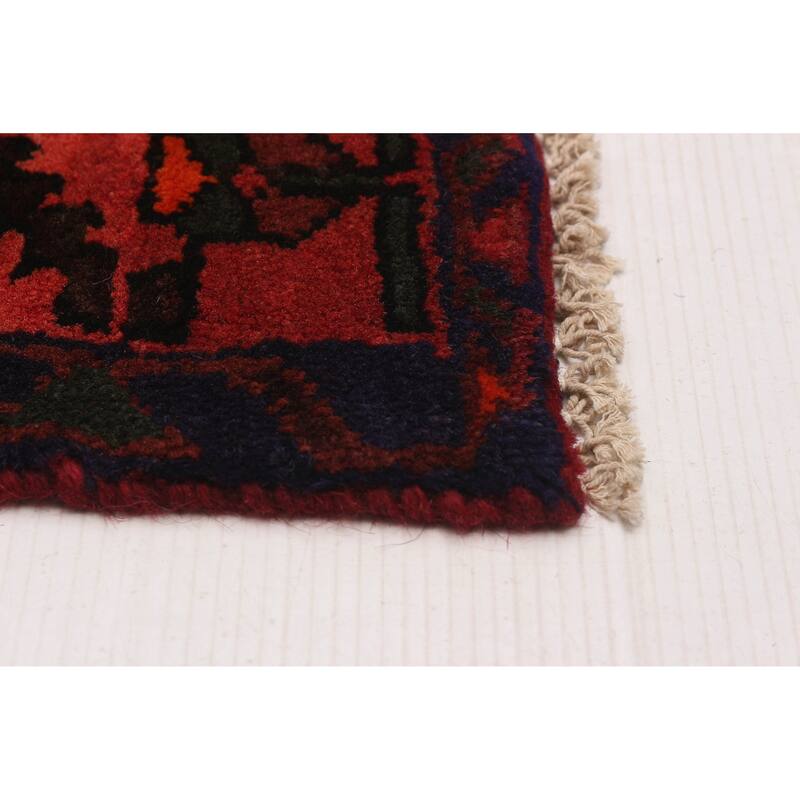 ECARPETGALLERY Hand-knotted Andelz Dark Red Wool Rug - 4'0 x 7'5