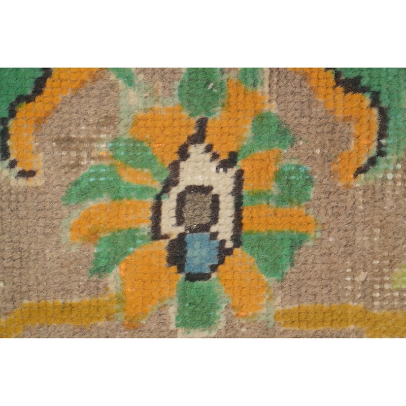 Hand Knotted Oriental 100% Wool Carpet Traditional Floral Navy Blue & Blues Tabriz Area Rug - 9' 8'' X 6' 6''