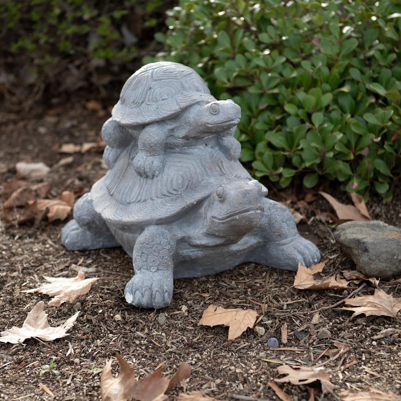 XBrand Turtle Statue, Indoor or Outdoor Décor, Garden Décor, Turtle Garden Statue, Turtle Statuary