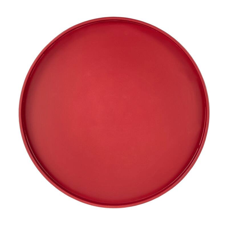 Marcella Paint-Dipped Round Tray-Top Side Table by iNSPIRE Q Modern