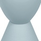 preview thumbnail 12 of 143, Boyd Round Side Table with Ribbed Design Base - Accent Hourglass End Table with Removable Lid for Living Room & Bedroom