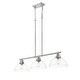 preview thumbnail 3 of 6, Golden Lighting 3602-3LP CH Duncan 3 Light 40" Wide Linear Pendant