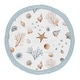 preview thumbnail 1 of 3, Sweet Jojo Designs Ocean Seashells Boy, Girl, Unisex/Gender Neutral Baby Tummy Time Playmat - Nautical Beach Theme Coastal Sea