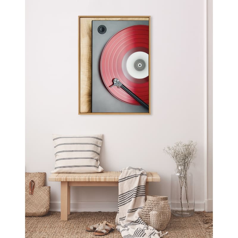 Kate and Laurel Sylvie Vinyl Framed Canvas by Emiko and Mark Franzen