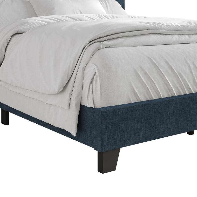 CraftPorch Luxury Button Tufted Upholstered Linen Bed
