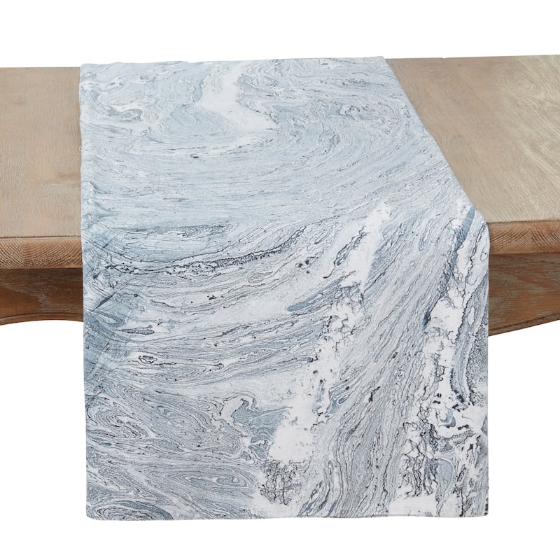 Ink Spill Delight Table Runner - 16"x72" - 16"x72" - Indigo