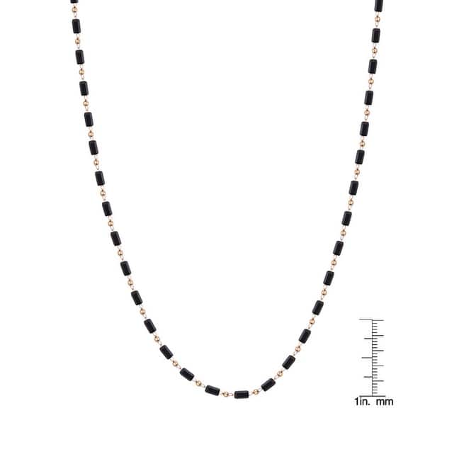 Victoria Townsend Long Black Crystal Necklace