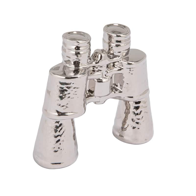 Stoneware Binoculars Décor - 7" L x 6" W x 2.25" H