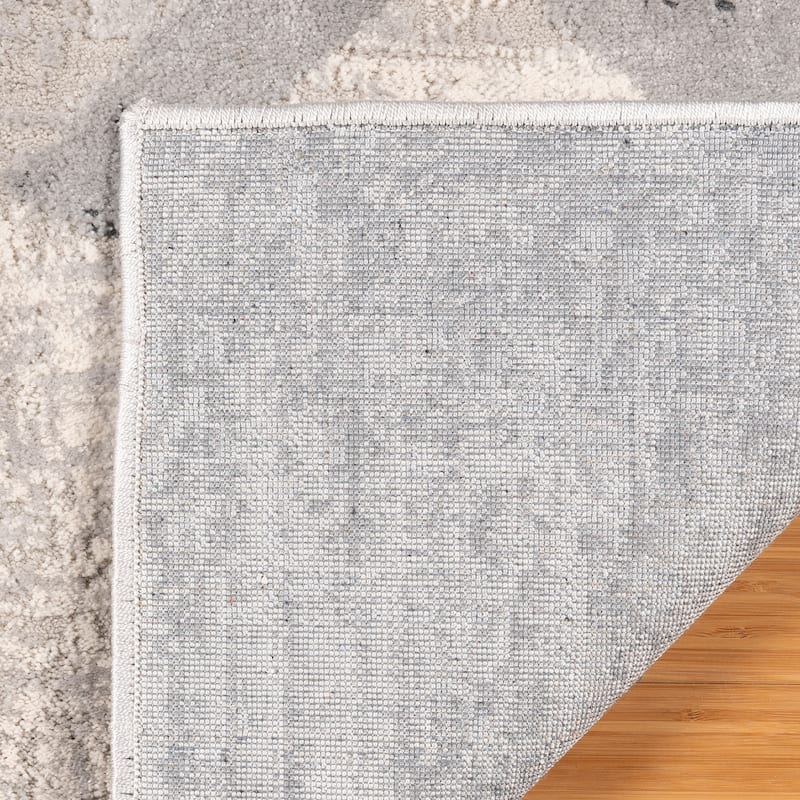 Gertmenian Ethan Soller Grey Modern Geometric High-Low Area Rug