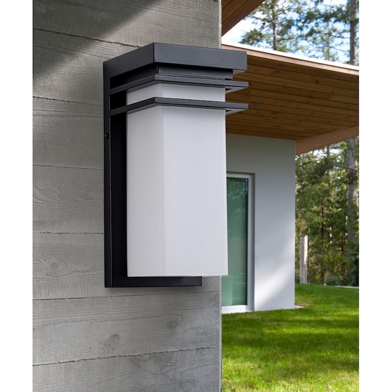 12"H Modern Outdoor Wall Sconce 1 Pack