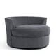 preview thumbnail 34 of 80, Upholstered Accent Swivel Barrel Armchair Club Chair with Pillows