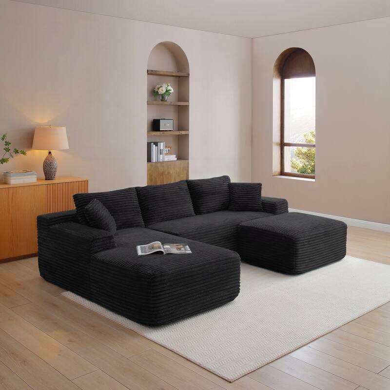 105'' Modular Sectional Sofa, Cloud Sectional Couch with Deep Seat