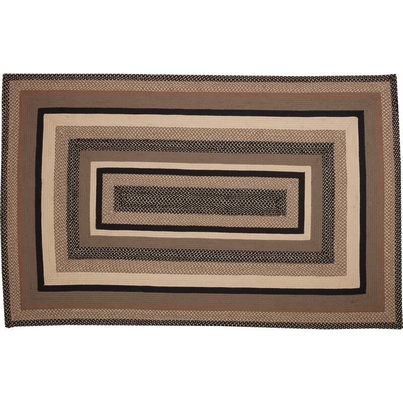 Sawyer Mill Charcoal Jute Rug Rect w/ Pad 60x96
