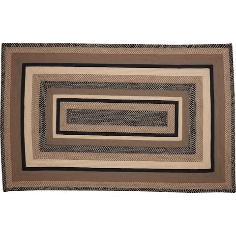 Sawyer Mill Charcoal Jute Rug Rect w/ Pad 60x96