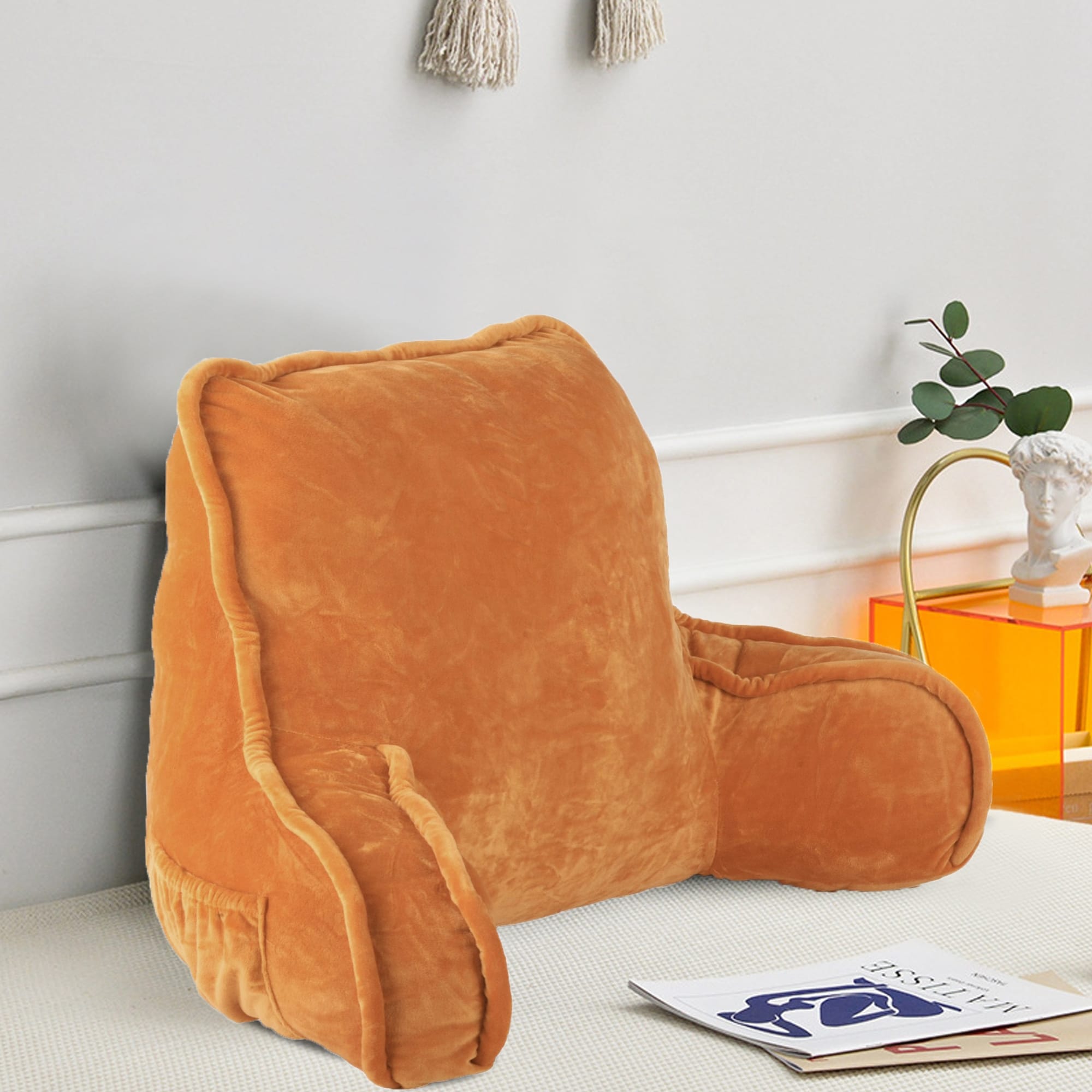 Super soft Lounger Need Assembly Bedrest Reading Pillow On Sale