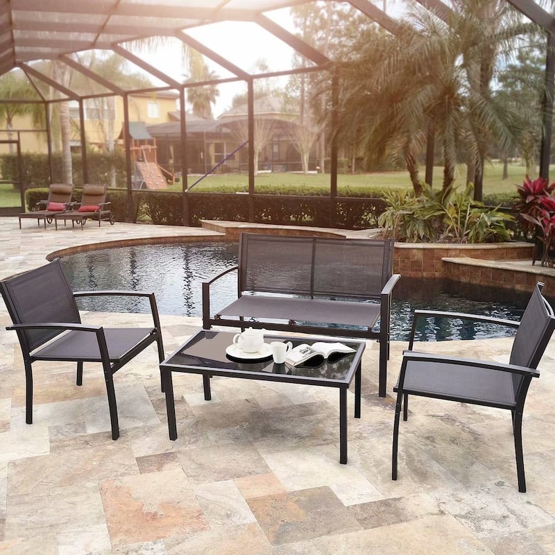 Homall 4-piece Outdoor Patio Furniture Set