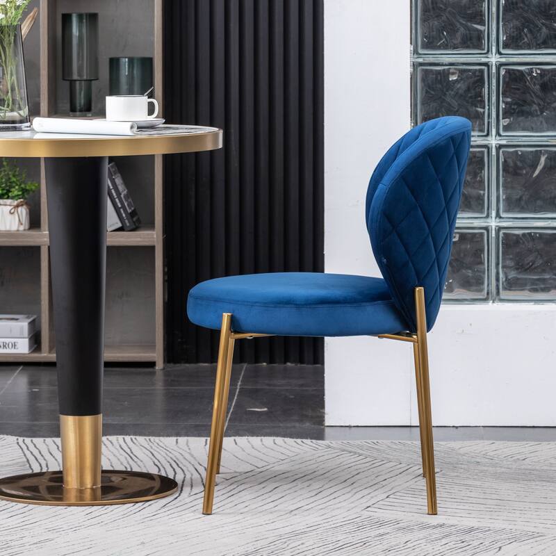 Roundhill Furniture Amoa Contemporary Velvet Upholstery Dining Chair