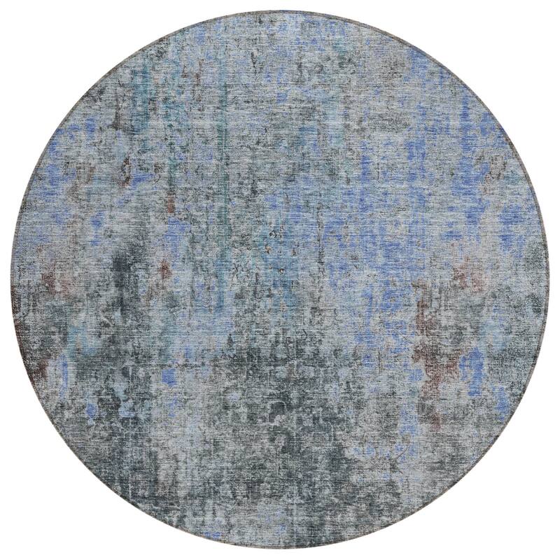 HomeRoots Abstract Transitional Rectangle Outdoor Rug