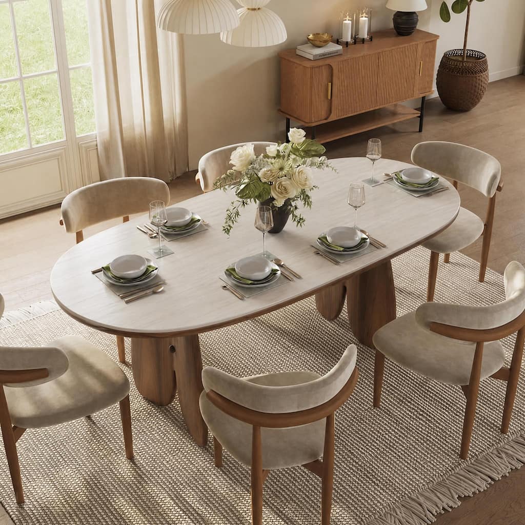 Modern Oval Sintered Stone Dining Table