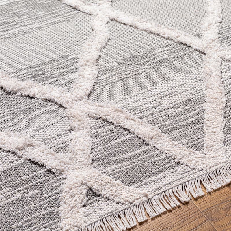 Livabliss Morocotton Diamond Trellis Area Rug