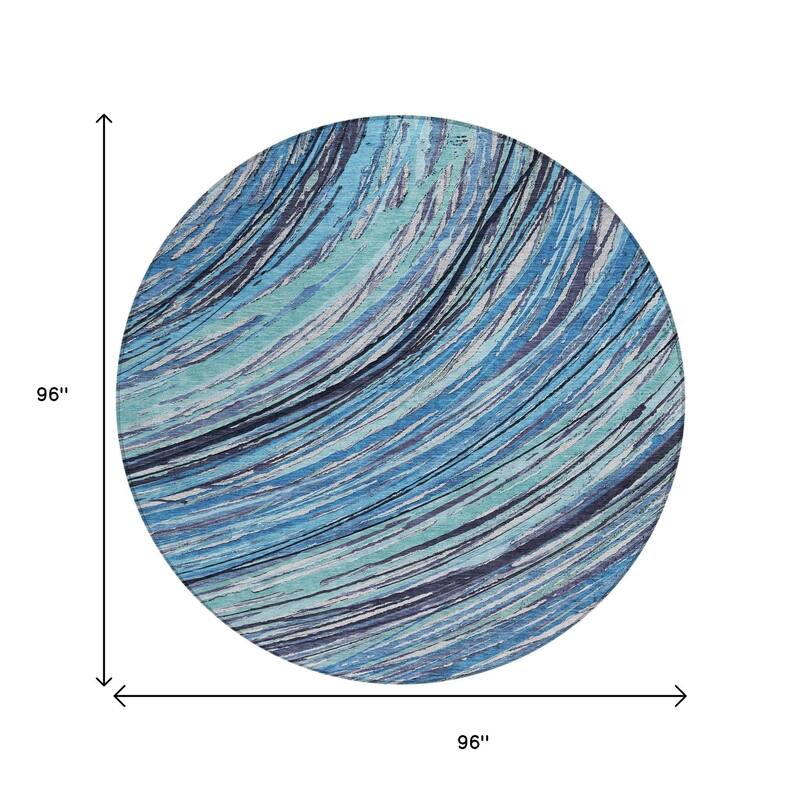 HomeRoots Abstract Transitional Rectangle Outdoor Rug