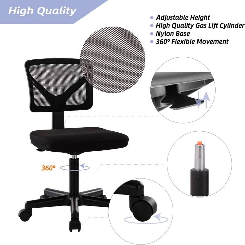 Adjustable Black Computer Desk Chair Bed Bath & Beyond 39554337