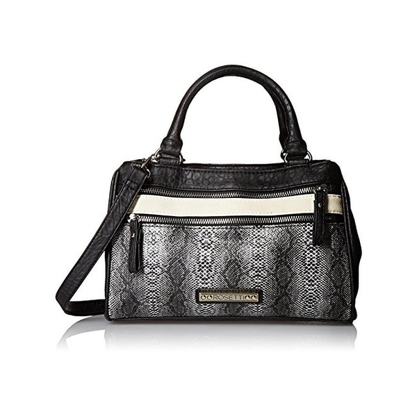 Rosetti Womens Charlotte Shoulder Handbag Faux Leather Python Print - Medium
