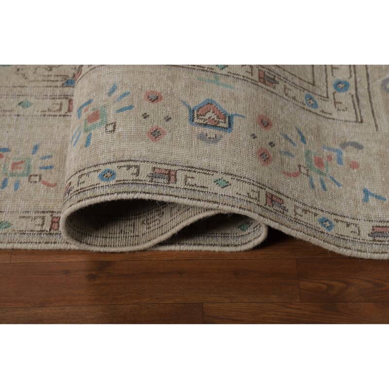 Overdyed Tabriz Persian Area Rug Hand-Knotted Wool Carpet - 7'8"x 10'8"