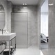 preview thumbnail 7 of 7, VIGO Meridian 34" W x 74" H Framed Fixed Shower Screen
