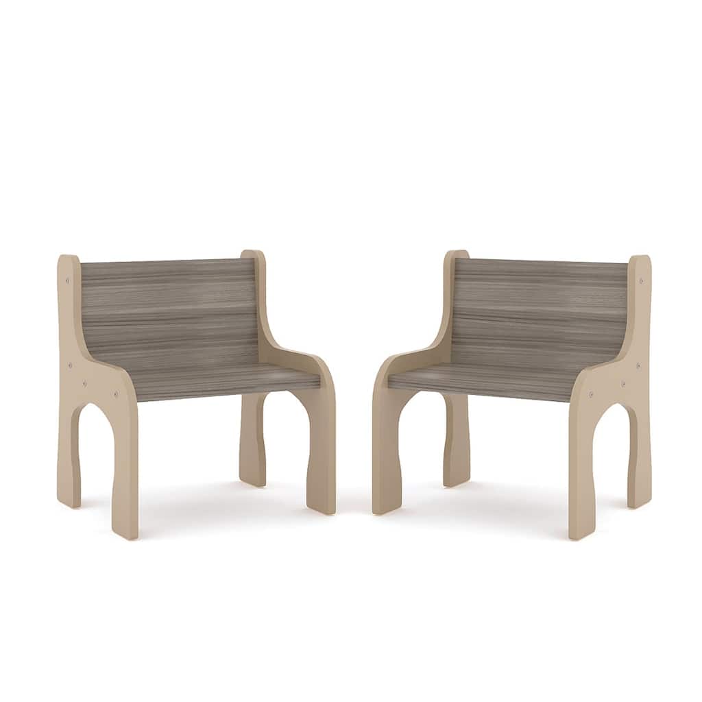 Tot Mate 8" Laminate Activity Chair Pack of 2, Assembled