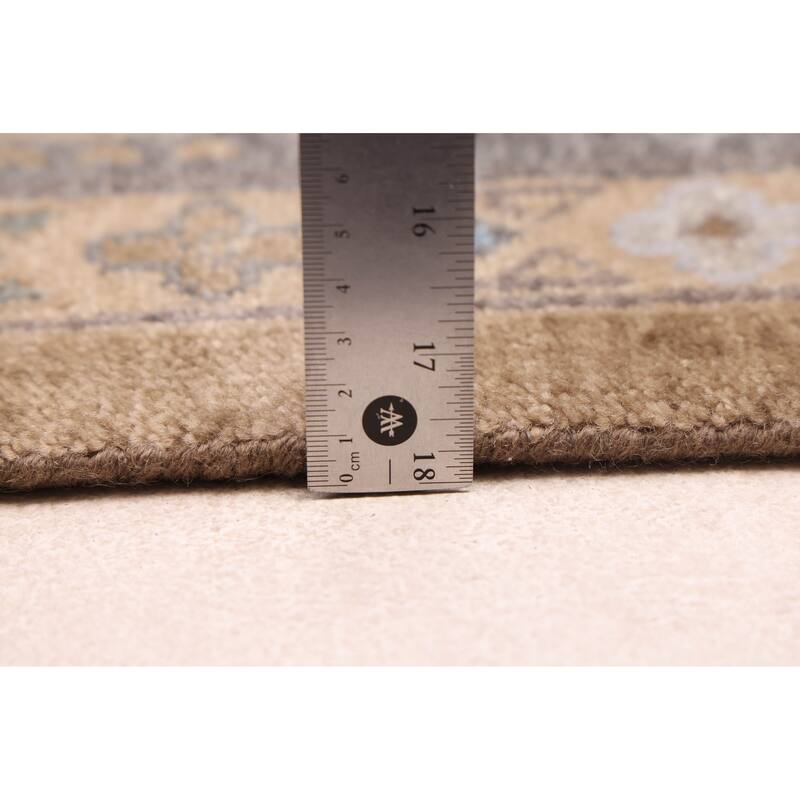 ECARPETGALLERY Hand-knotted Jules Sultane Light Grey Wool Rug - 8'1 x 9'11