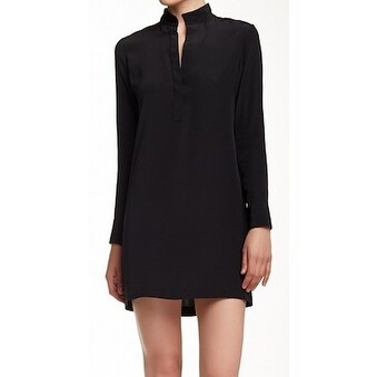 black tunic shirt dress