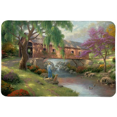 Thomas Kinkade The Old Fishin' Hole Memory Foam Rug by Laural Home